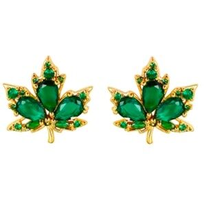 Kate Spade ♠️ New York 🍃 Green Maple Leaf Earrings 🇨🇦
